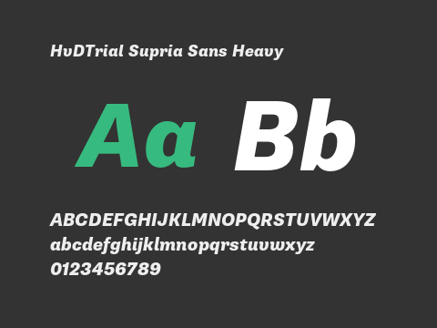 HvDTrial Supria Sans Heavy