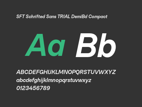 SFT Schrifted Sans TRIAL DemiBd Compact