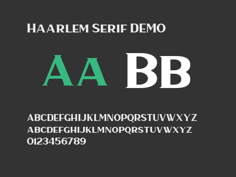 Haarlem Serif DEMO