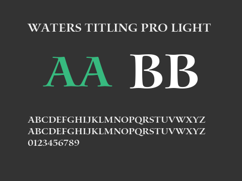 Waters Titling Pro Light