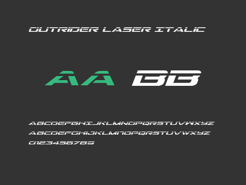 Outrider Laser Italic