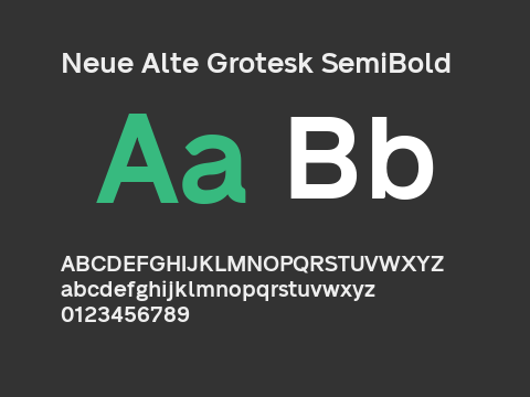 Neue Alte Grotesk SemiBold