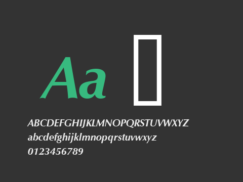 Zapf Humanist 601 Bold Italic BT