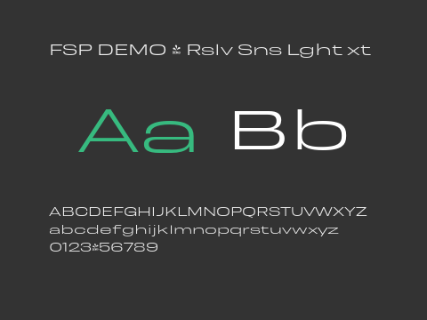 FSP DEMO - Rslv Sns Lght xt