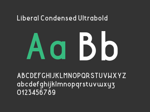 Liberal Condensed Ultrabold