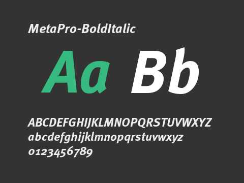 MetaPro-BoldItalic