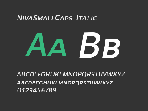 NivaSmallCaps-Italic