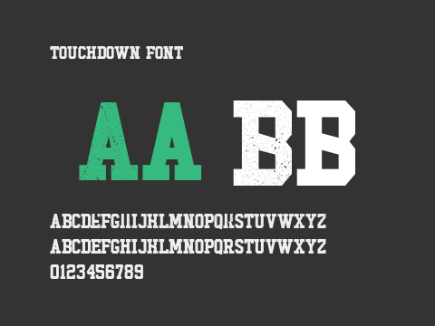 Touchdown Font