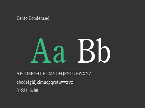 Cento Condensed