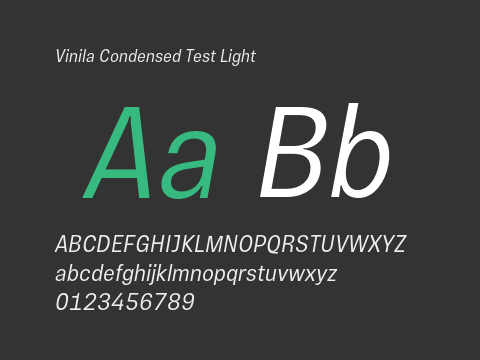 Vinila Condensed Test Light