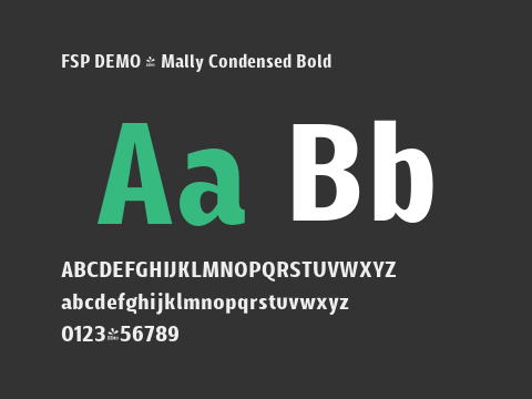 FSP DEMO - Mally Condensed Bold