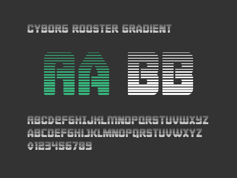 Cyborg Rooster Gradient