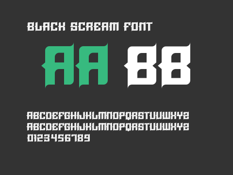 Black Scream Font