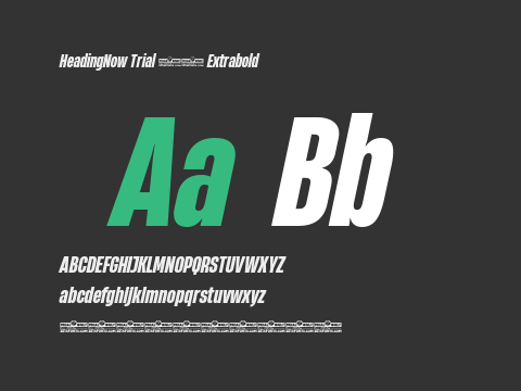 HeadingNow Trial 47 Extrabold