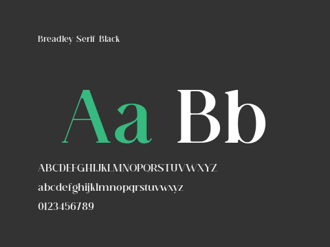 Breadley Serif Black