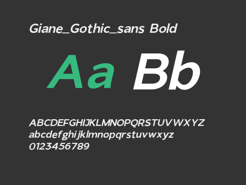 Giane_Gothic_sans Bold