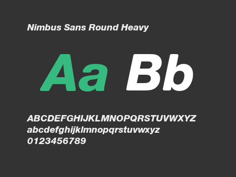 Nimbus Sans Round Heavy