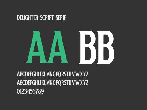 Delighter Script Serif