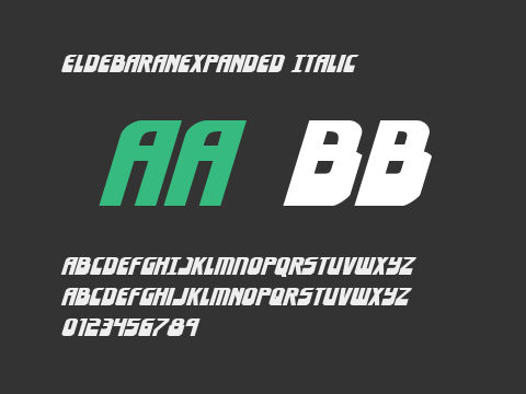 EldebaranExpanded Italic