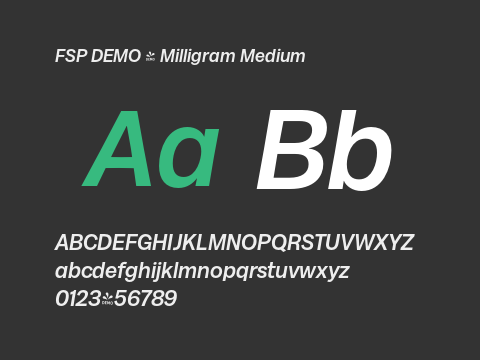 FSP DEMO - Milligram Medium