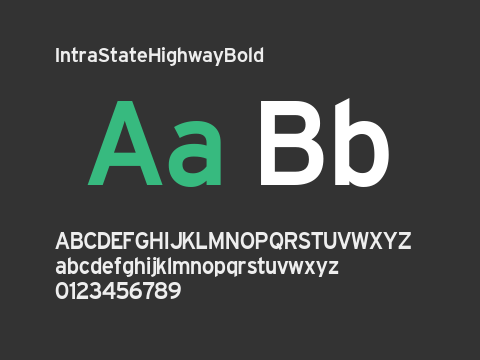 IntraStateHighwayBold