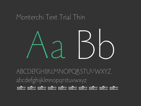 Monterchi Text Trial Thin