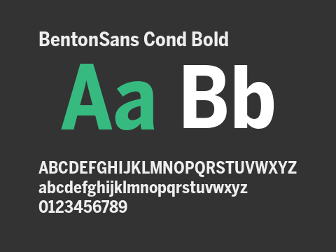 BentonSans Cond Bold