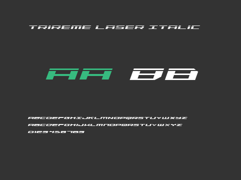 Trireme Laser Italic