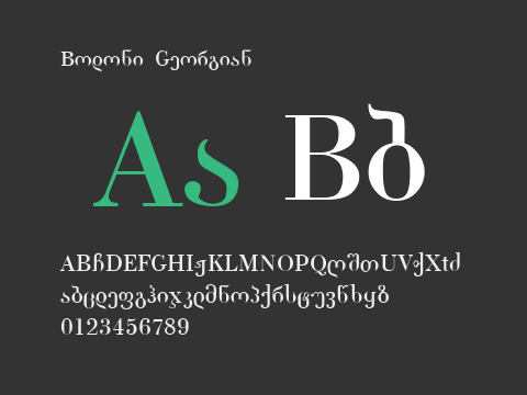 Bodoni Georgian