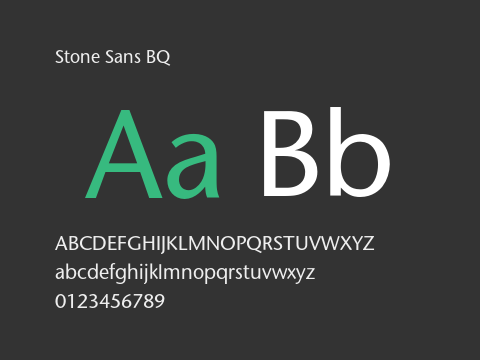 Stone Sans BQ