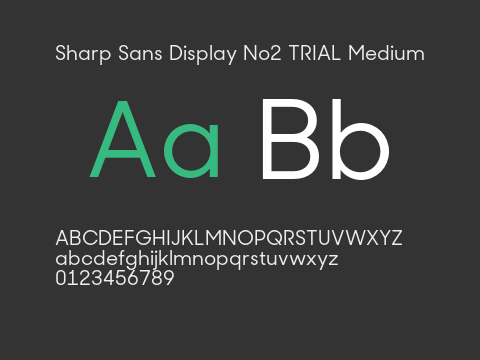 Sharp Sans Display No2 TRIAL Medium
