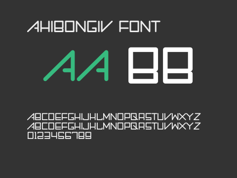 Ahibongiv Font