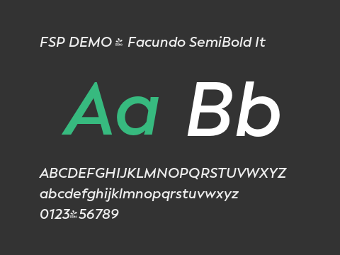 FSP DEMO - Facundo SemiBold It