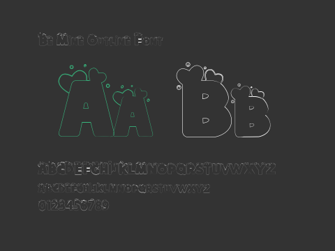 Be Mine Outline Font