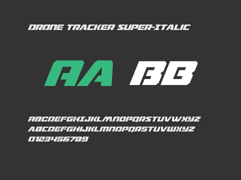 Drone Tracker Super-Italic