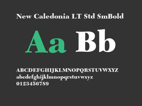 New Caledonia LT Std SmBold