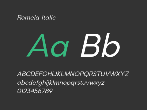 Romela Italic