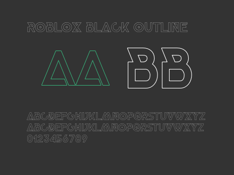 Roblox Black Outline