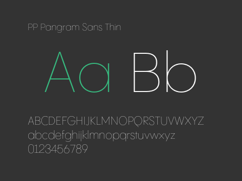 PP Pangram Sans Thin