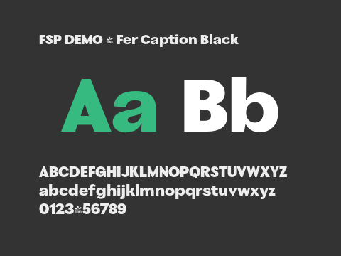 FSP DEMO - Fer Caption Black