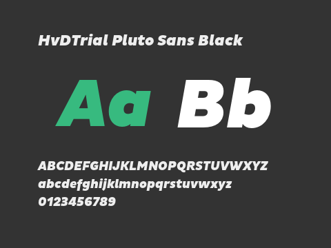 HvDTrial Pluto Sans Black