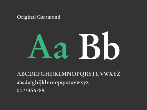 Original Garamond