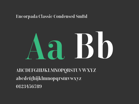 Encorpada Classic Condensed SmBd