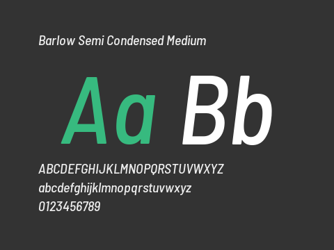 Barlow Semi Condensed Medium