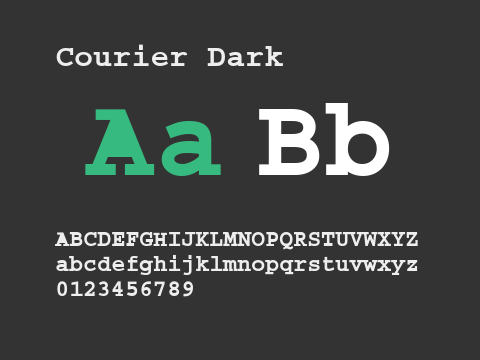 Courier Dark