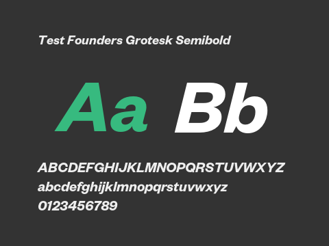 Test Founders Grotesk Semibold