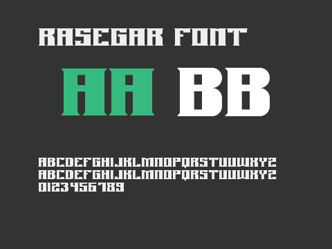 Rasegar Font