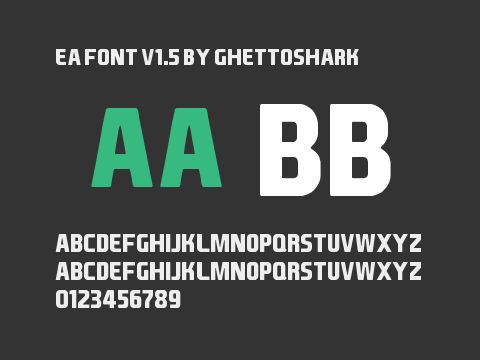 EA Font v1.5 by Ghettoshark