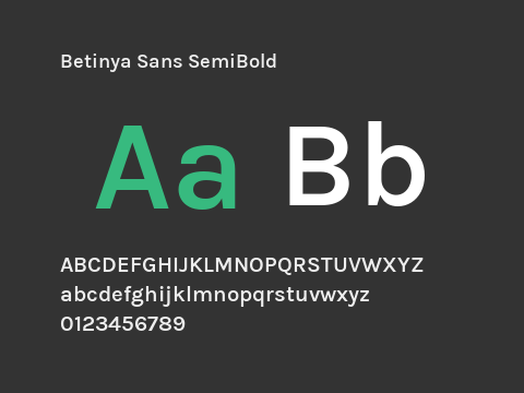 Betinya Sans SemiBold