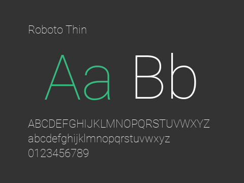 Roboto Thin